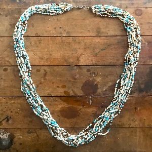 Vintage 90s seed bead necklace